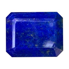 Royal Blue Color Pendant Size Faceted Natural Lapis Lazuli Gemstones for Jewelry
