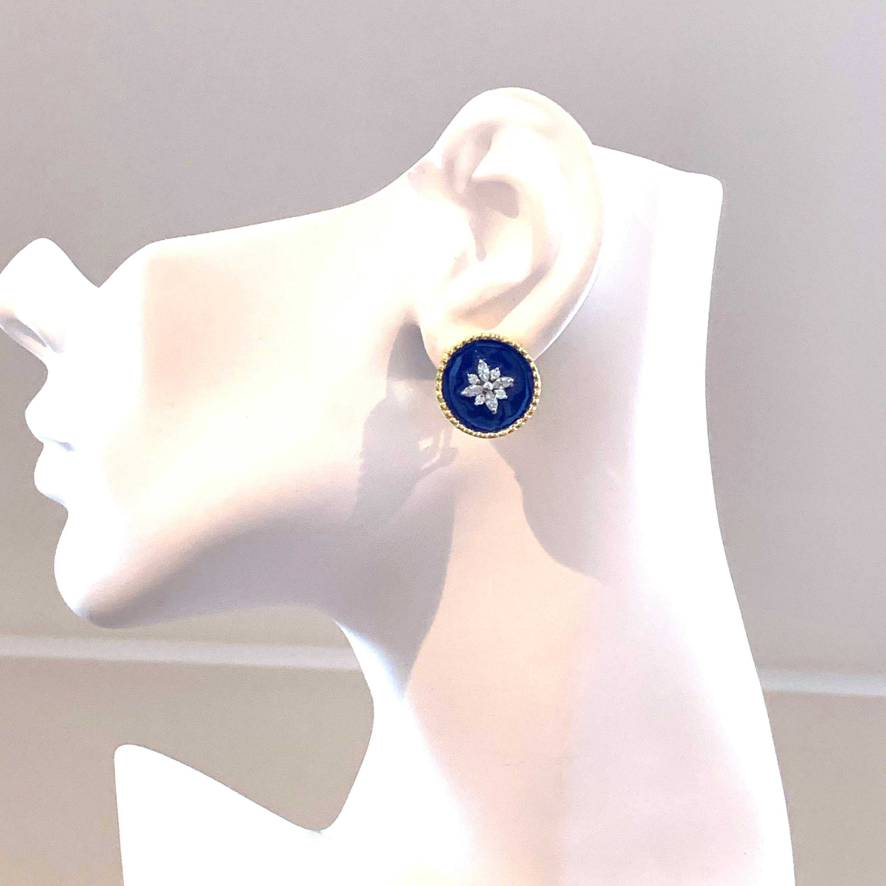 royal blue earrings studs