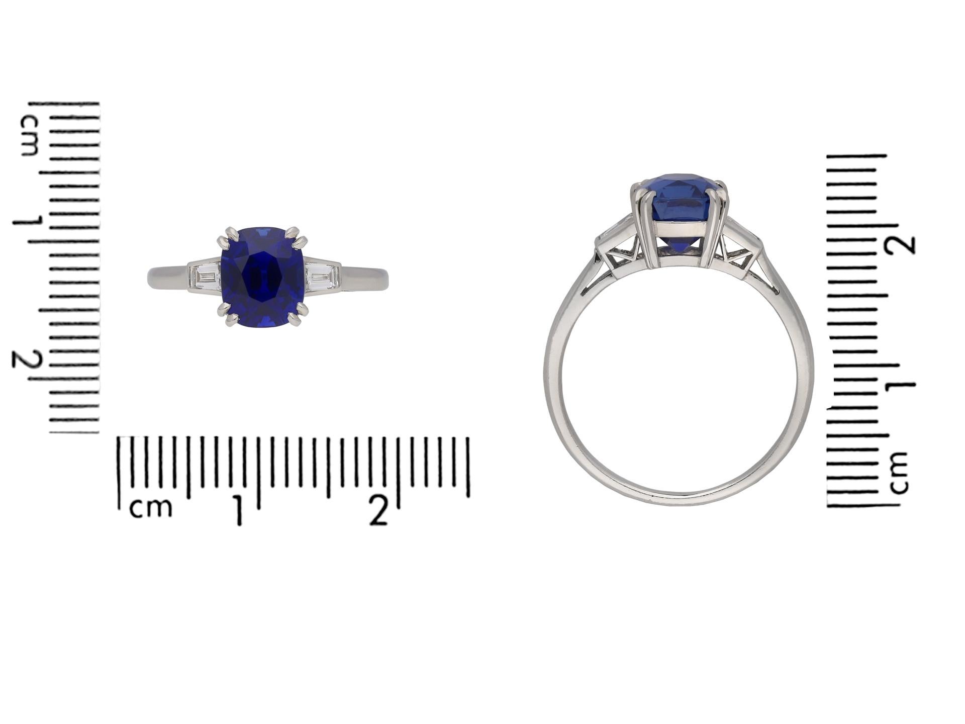 kashmir sapphire engagement ring