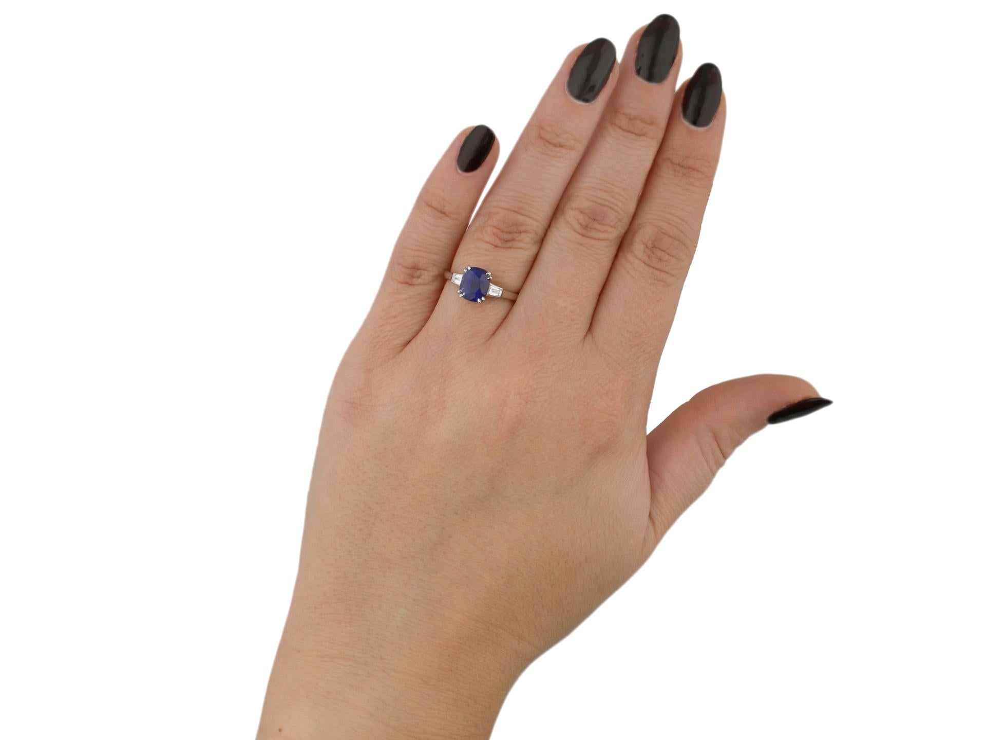 kashmir blue sapphire ring