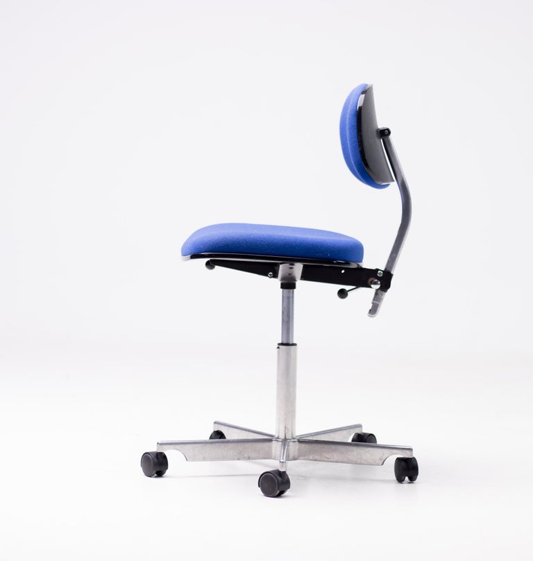 Royal Blue Kevi Desk Chair For Sale at 1stDibs