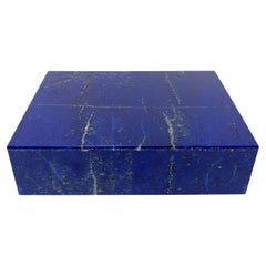 Dekoratives Schmuckkästchen mit Lapislazuli in Königsblau