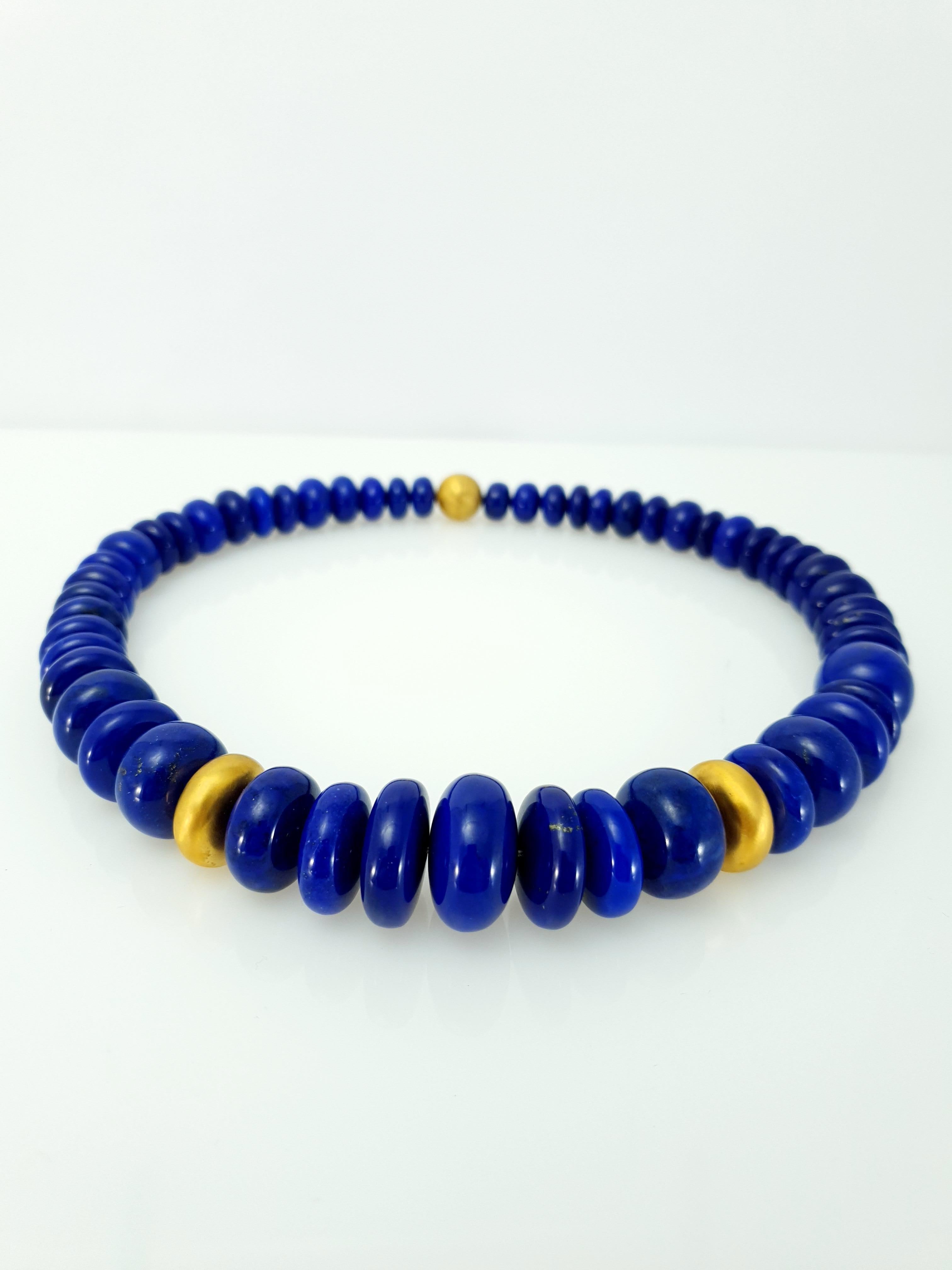 royal blue beaded necklace