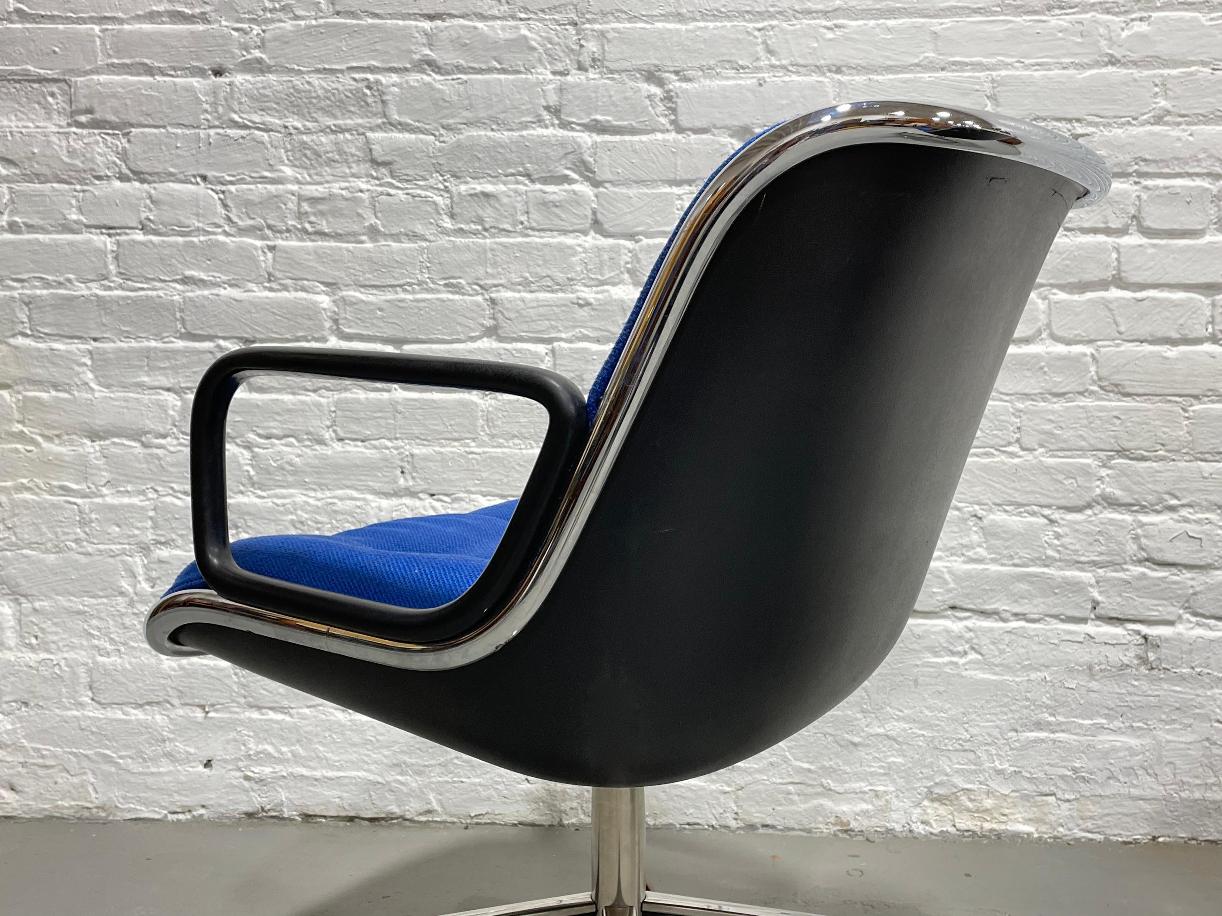 Royal Blue Mid-Century Modern Knoll Pollock Office Chair, Sold Individually 1