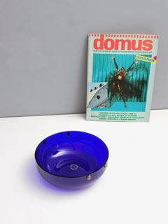 Royal Blue Murano Glass Catchall / Centrepiece by Cleto Munari, Italy 1990s