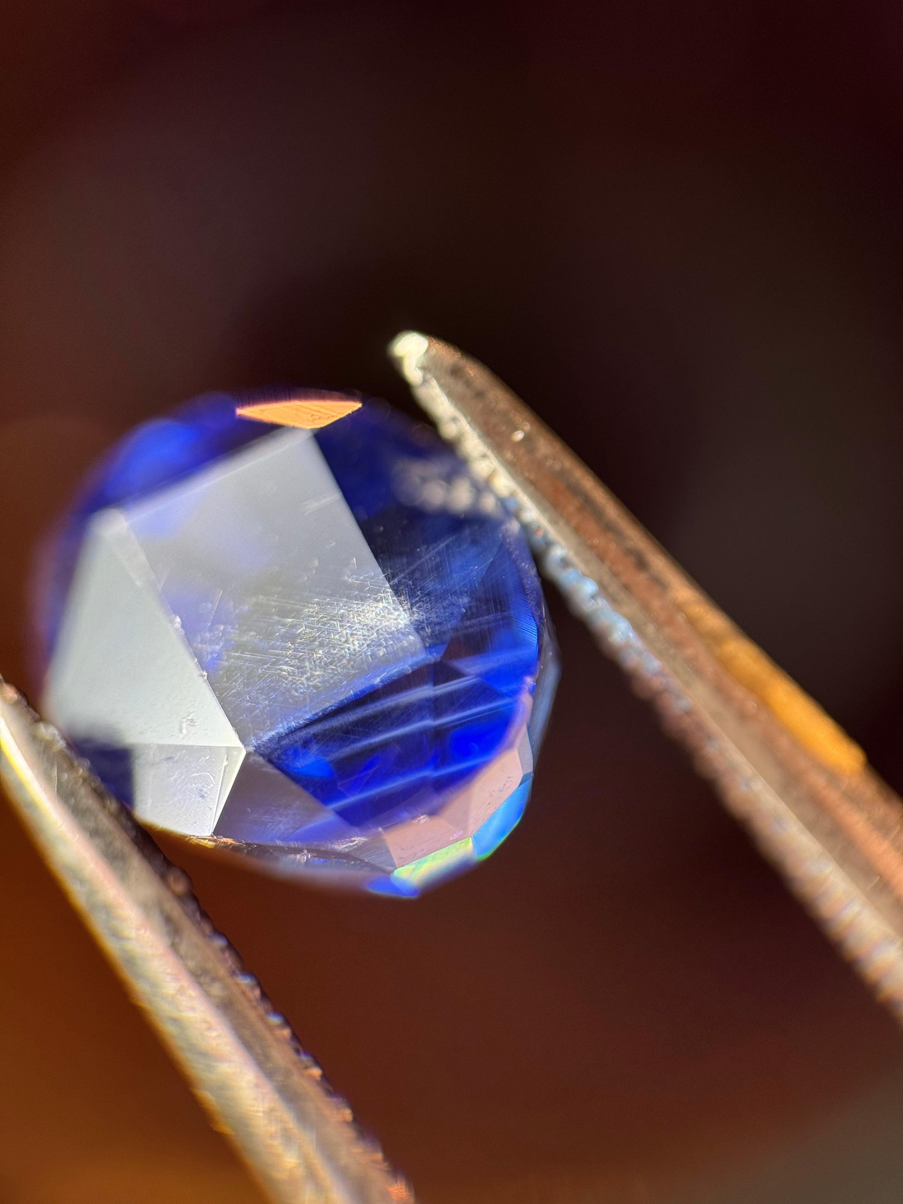 Royal blue saphire natural, no heating untreated 2.87ct Sri-Lanka(ceylon) For Sale 9