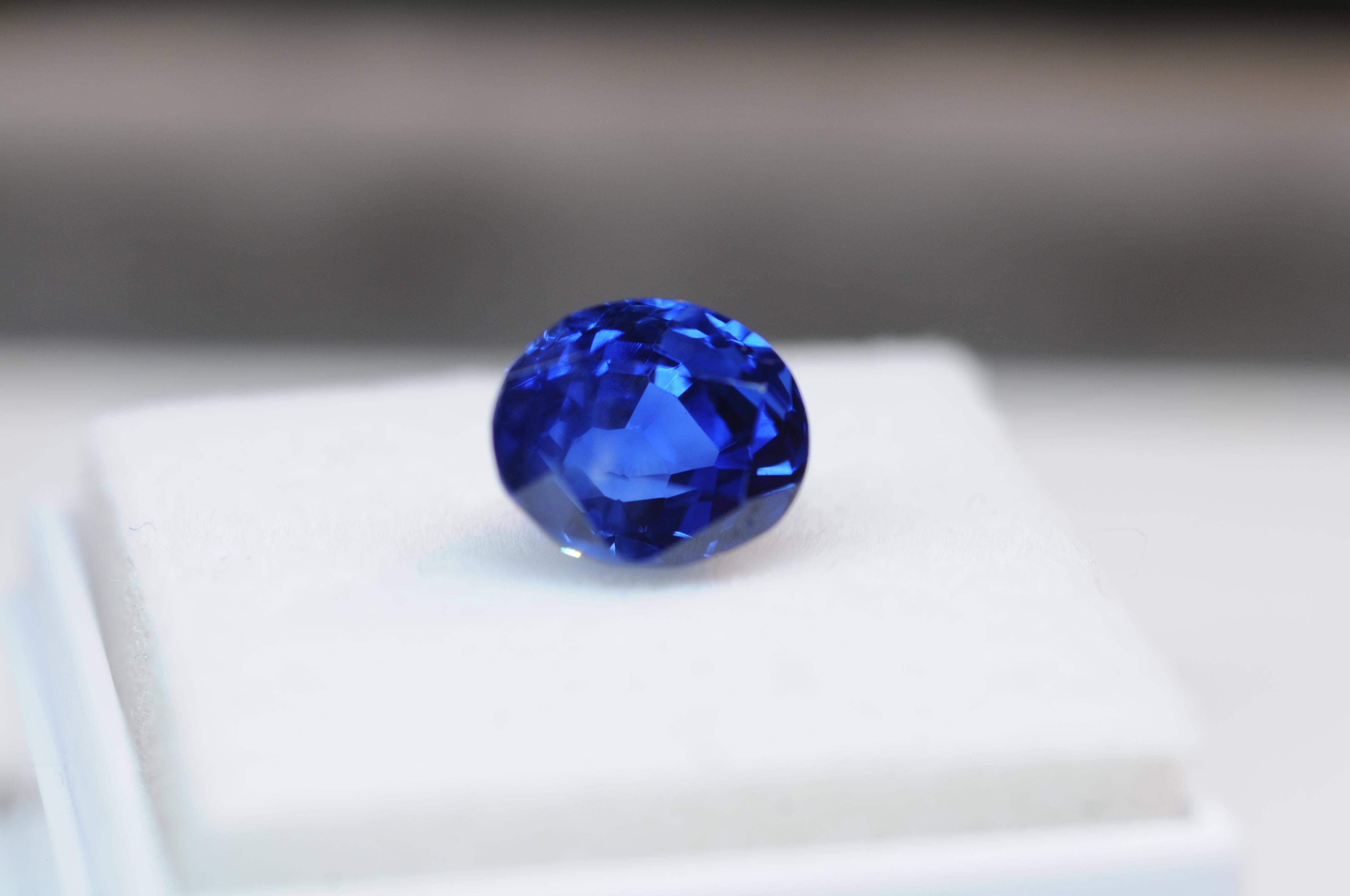 !!UNTREATED NATURAL!!


This exquisite 2.87-carat Royal blue saphire, sourced from the historic gem-rich region of Sri Lanka (formerly Ceylon), exemplifies the exceptional natural beauty for which Ceylon saphires are renowned. Expertly fashioned in