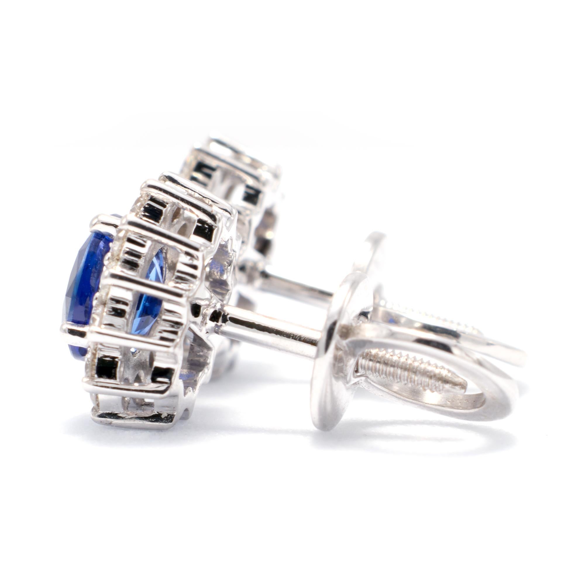 royal blue sapphire earrings