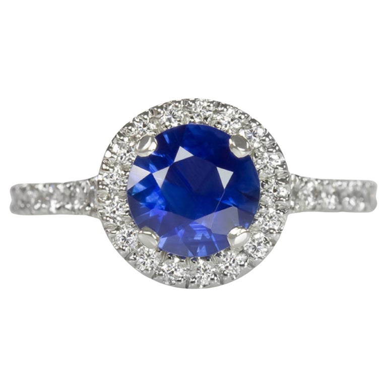 Royal Blue Sapphire Diamond Ring For Sale at 1stDibs royal blue