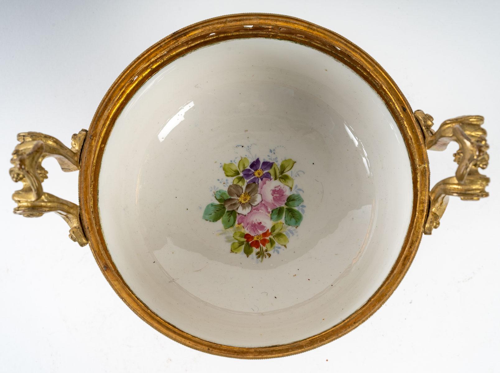 Late 19th Century Royal Blue Sèvres Porcelain Bonbonniere