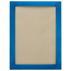 Royal Blue Silver and Enamel Photograph Frame, English, circa 1936-1938