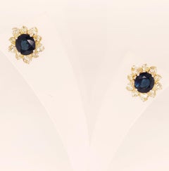 Royal Blue Sonata - Natural Burmese Sapphire set with Diamonds in 18K