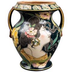 Royal Bonn "Old Dutch" Art Nouveau Pottery Vase