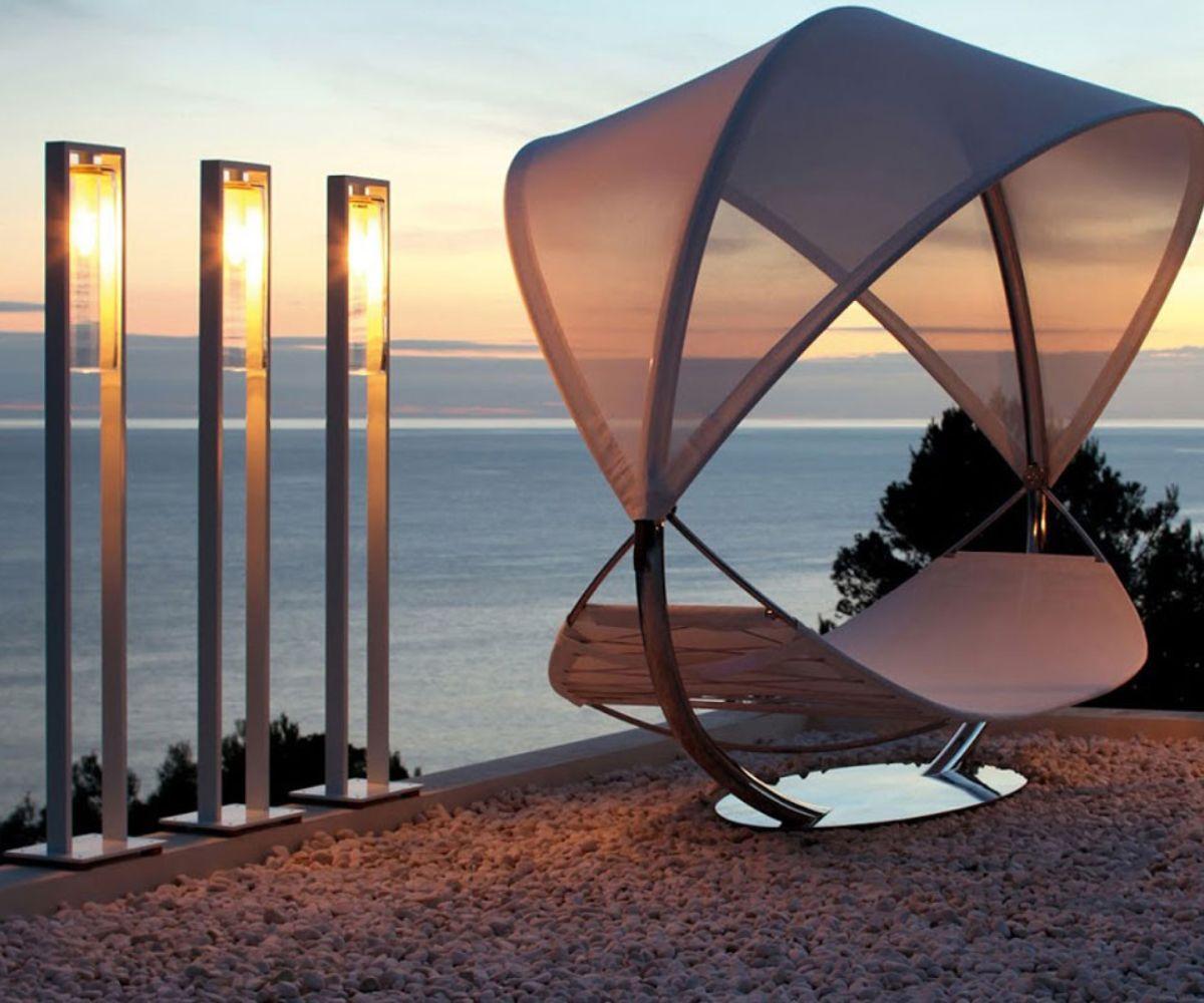 Contemporary Royal Botania Dome Outdoor Floor Lamp by Kris Van Puyvelde For Sale