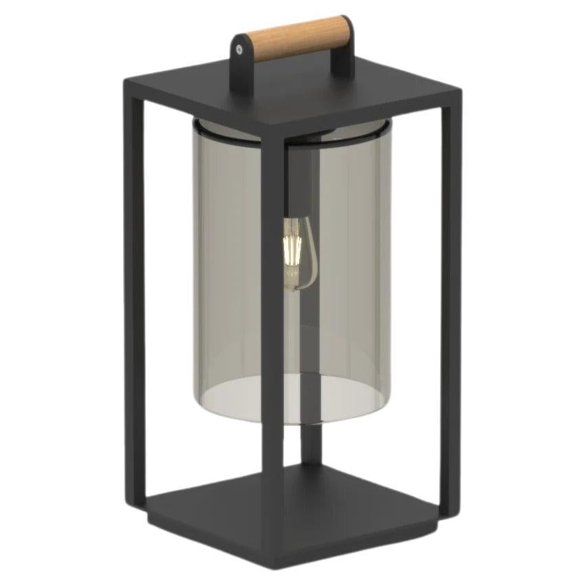 Royal Botania Outdoor Dome Floor Lamp with Black Smoke Glass  