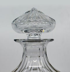 Royal Brierley Cut Glass Honeysuckle Mushroom Shaped Decanter