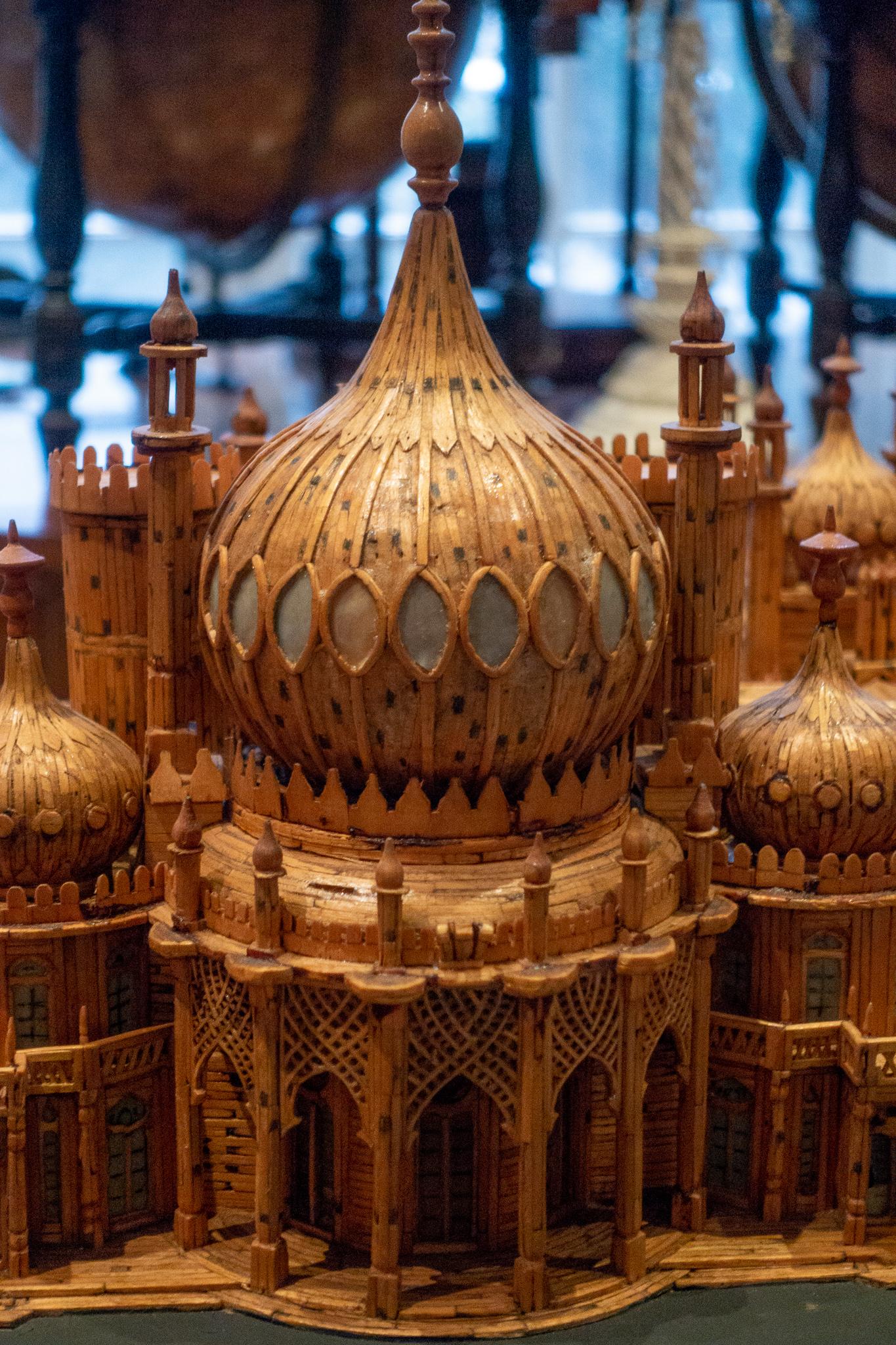 Royal Brighton Pavilion Matchstick Architectural Model by Bernard Martell For Sale 1