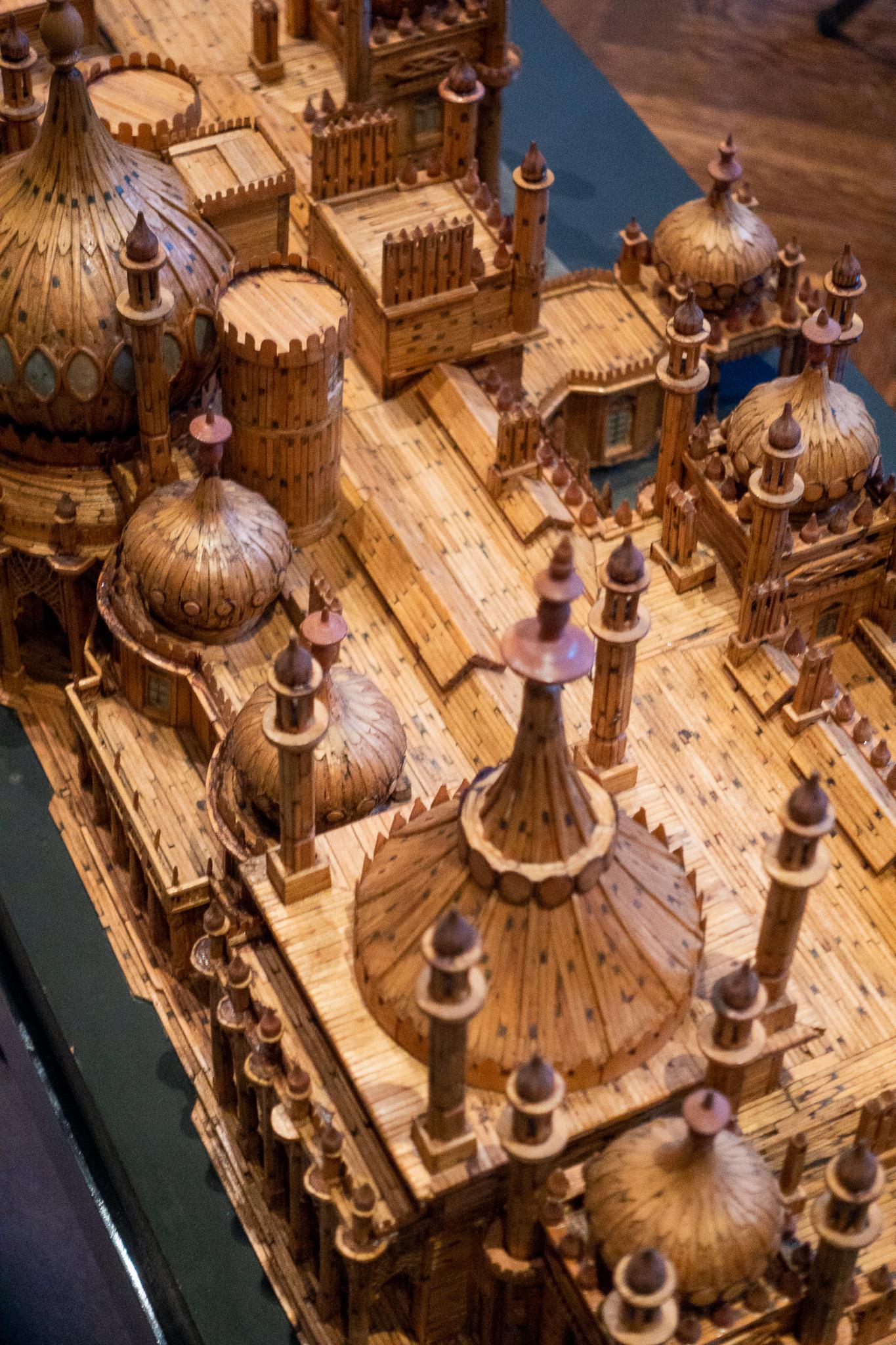 Royal Brighton Pavilion Matchstick Architectural Model by Bernard Martell For Sale 2