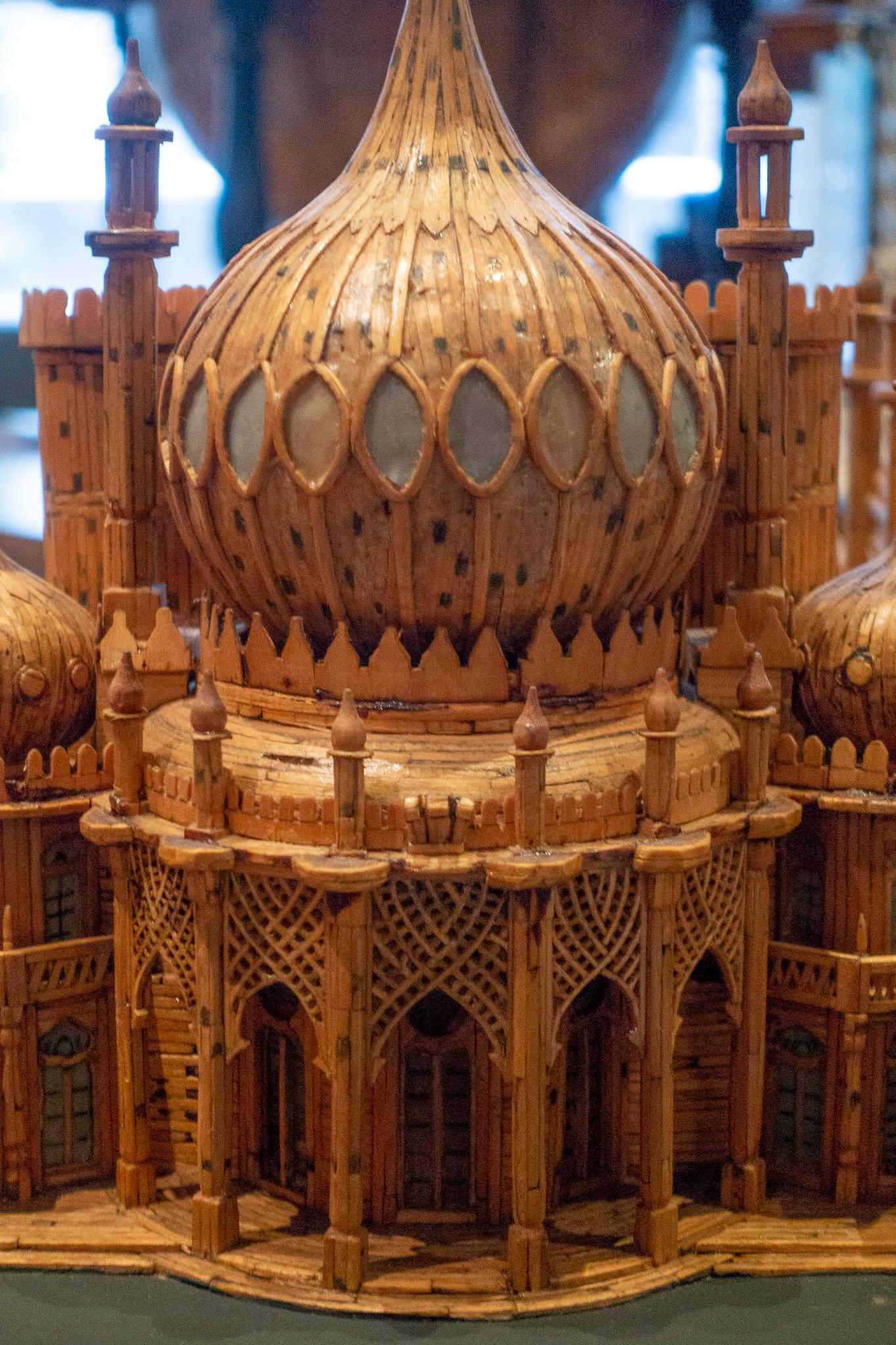 Royal Brighton Pavilion Matchstick Architectural Model by Bernard Martell In Good Condition For Sale In New York, NY