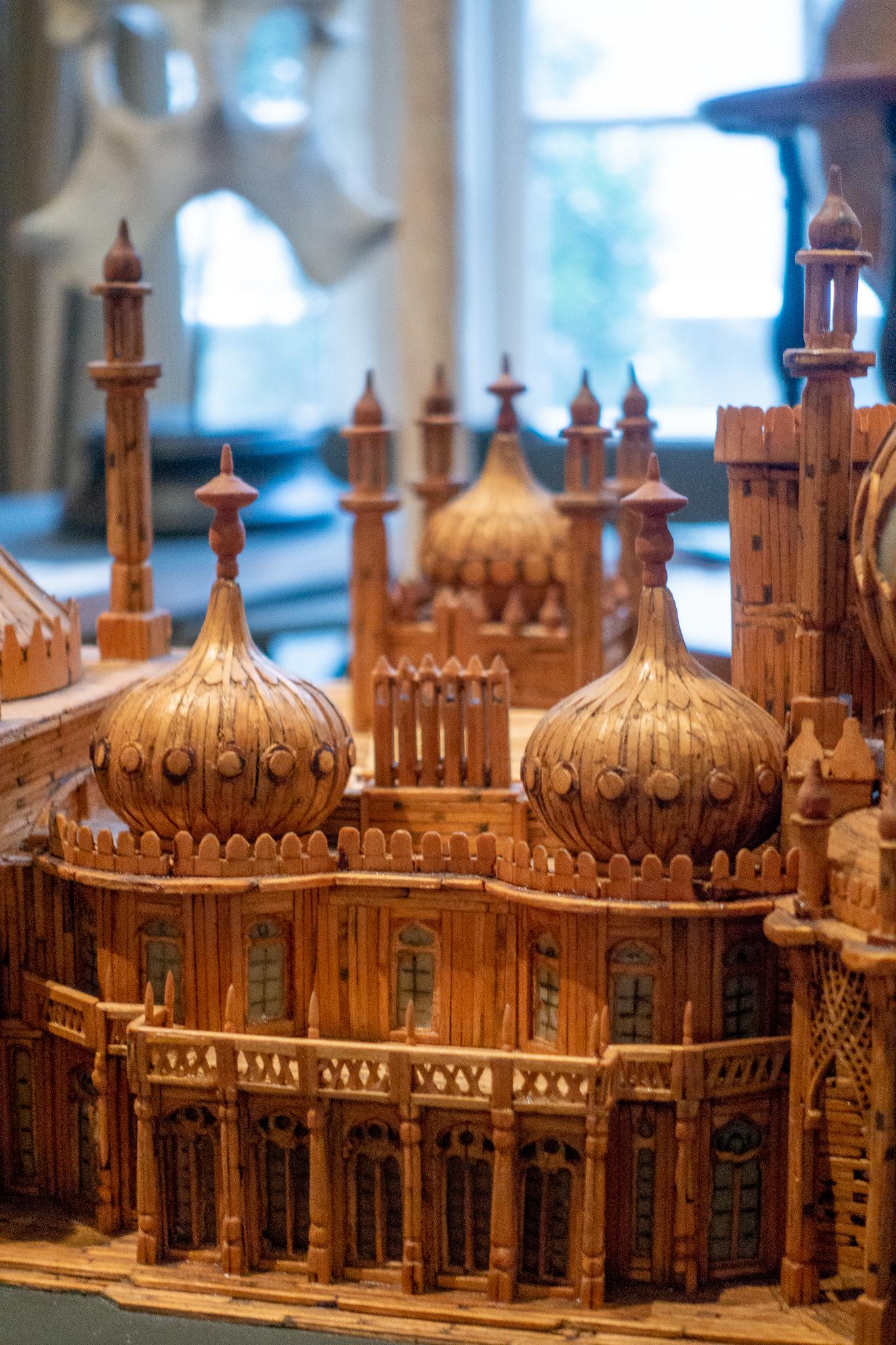 Mid-20th Century Royal Brighton Pavilion Matchstick Architectural Model by Bernard Martell For Sale