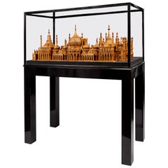 Antique Royal Brighton Pavilion Matchstick Architectural Model by Bernard Martell