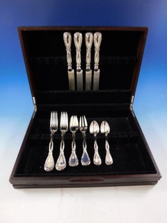 Royal von Puiforcat, Frankreich, Besteckset aus Sterlingsilber, 16 Teile, Abendessen