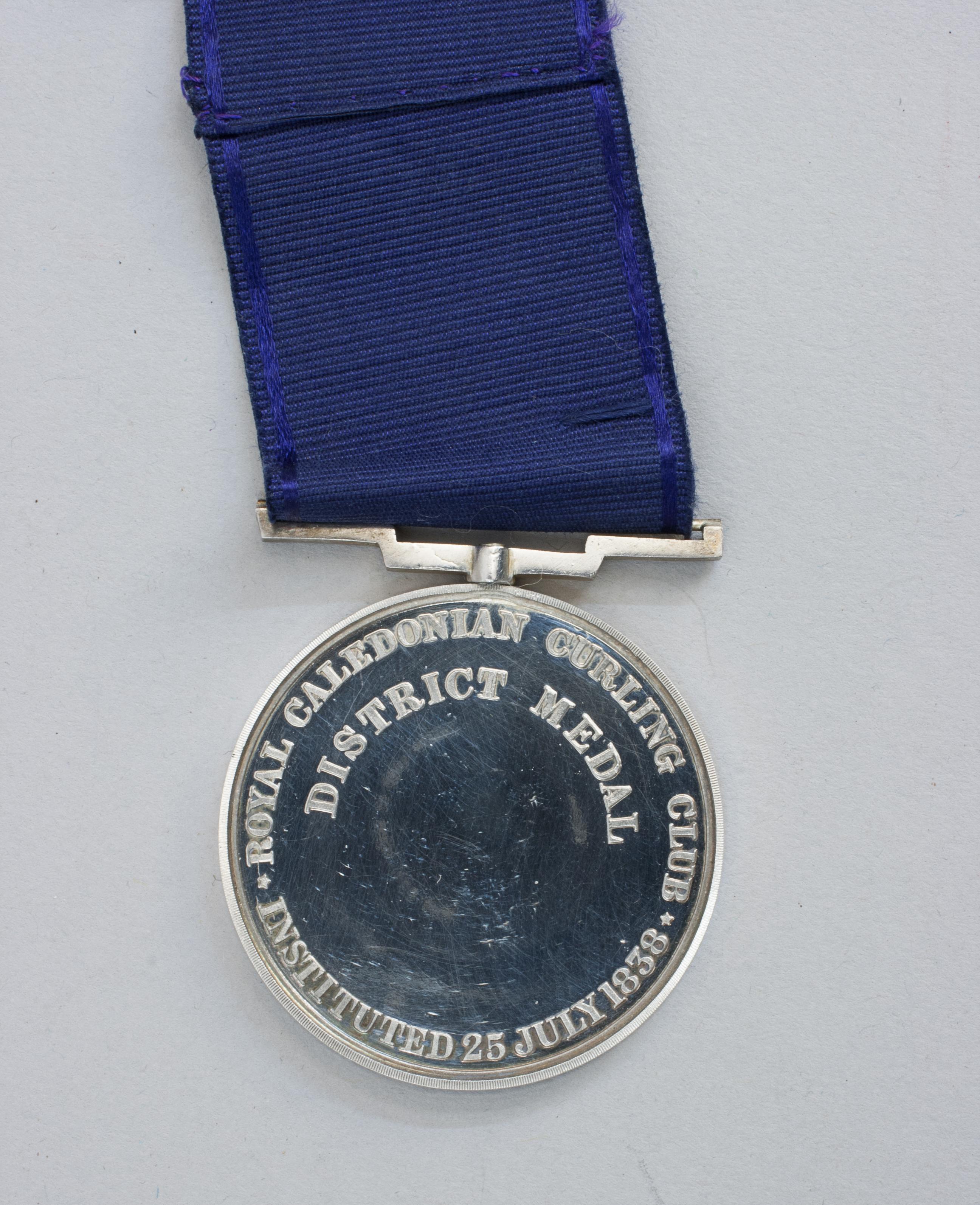 20th Century Royal Caledonian Curling Club, Curling Medal. For Sale