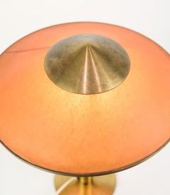 Royal Candle Table Lamp, Fog and Mørup, Amber Colored Shade Plastic, 1930