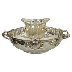 Royal Castle Sheffield Silver Plated Branch Handle Punch Bowl and Ice Bucket