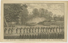 Royal Celebration in Tongatapu: The Natche Ceremony Engraved in circa 1785