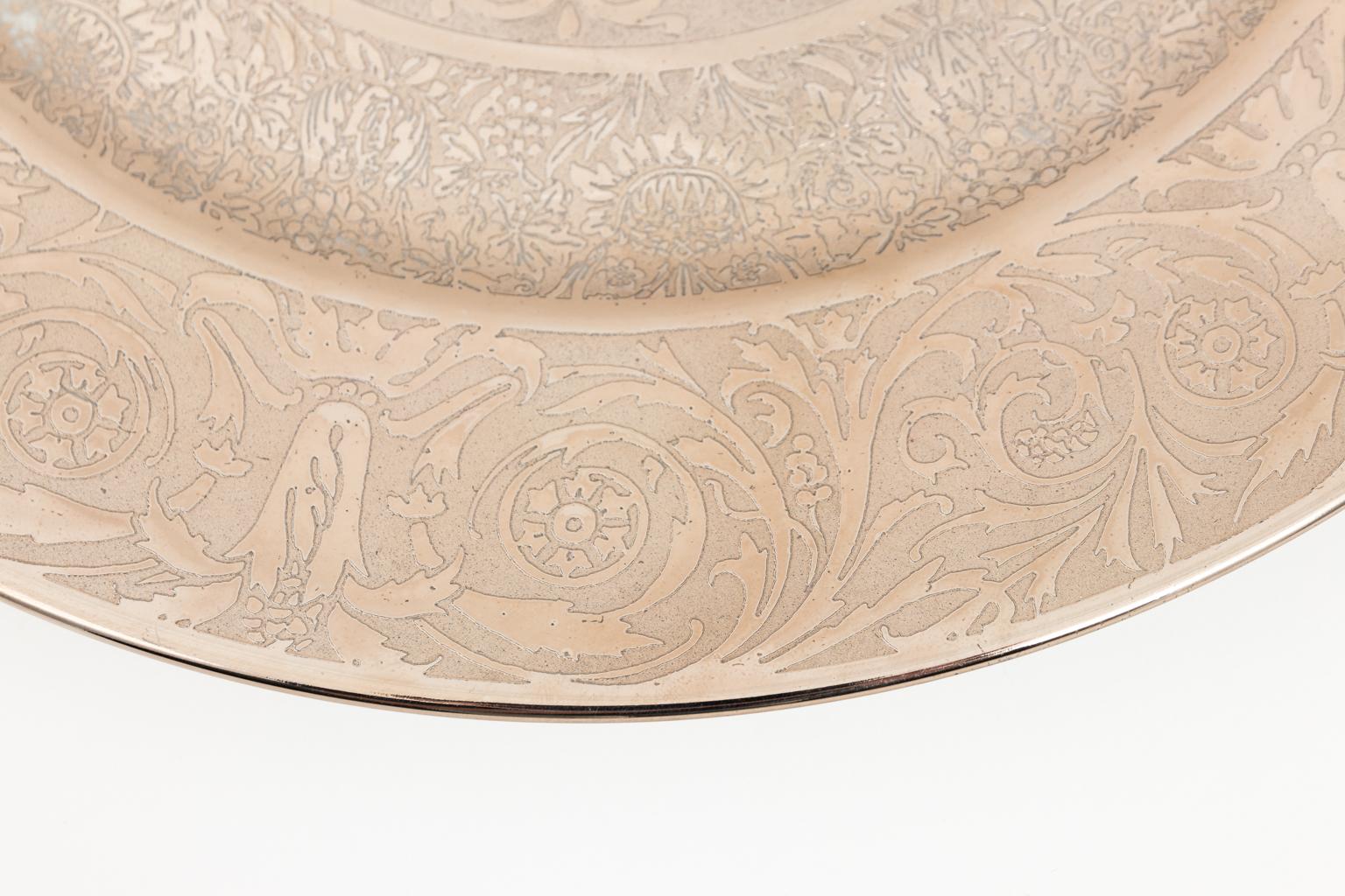 Silver Royal China-Limoges France 12 Silhouette Plates