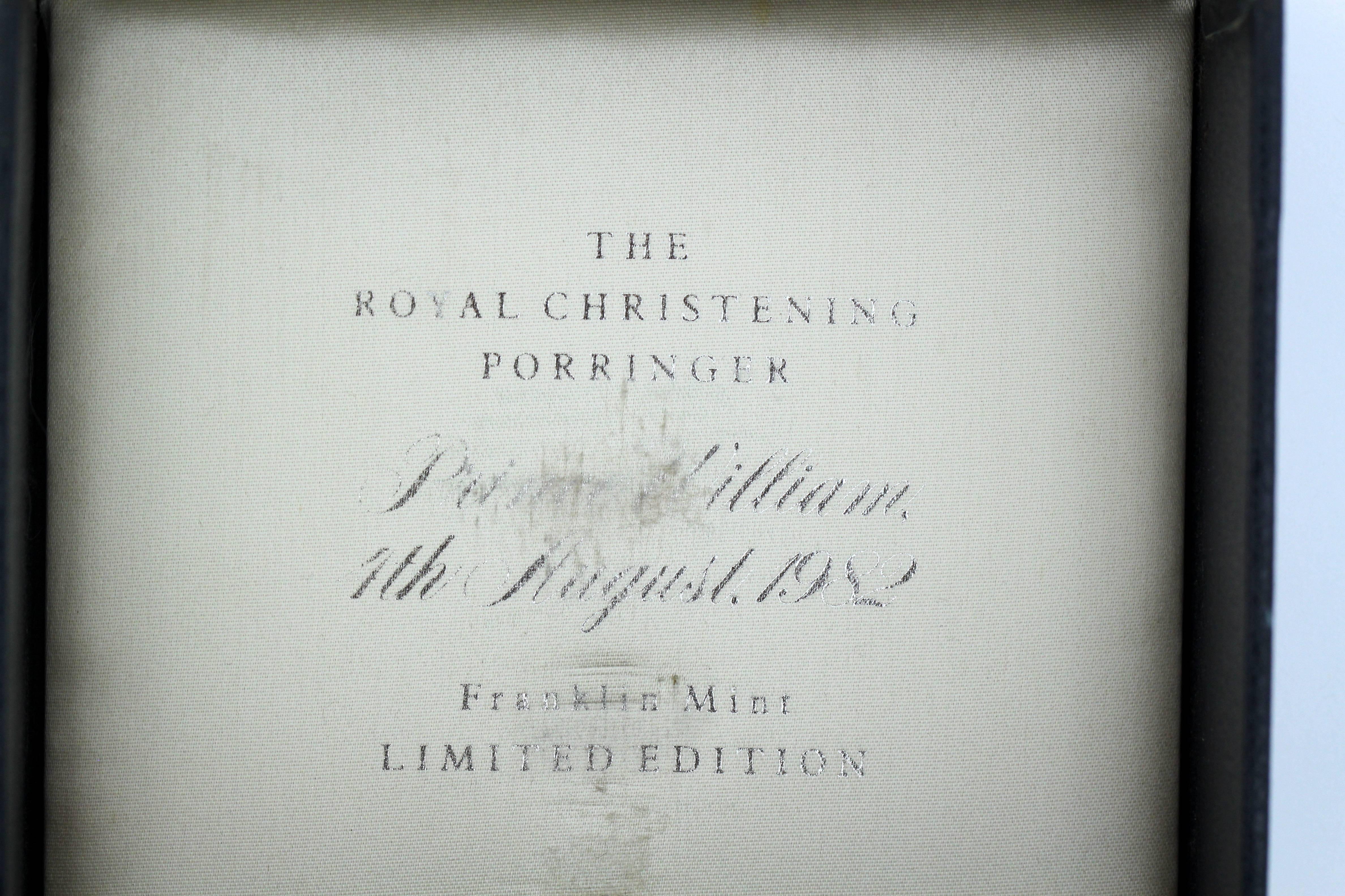 Royal Christening Porringer for Prince William, by Stuart Devlin, London, 198 4
