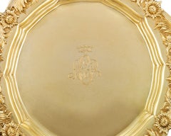 Royal Chrysanthemum Silver Gilt Salad Plates by Tiffany & Co.