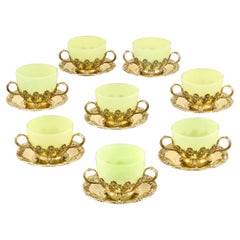 Tazza da tè e piattini Royal Chrysanthemum in argento dorato di Tiffany & Co.