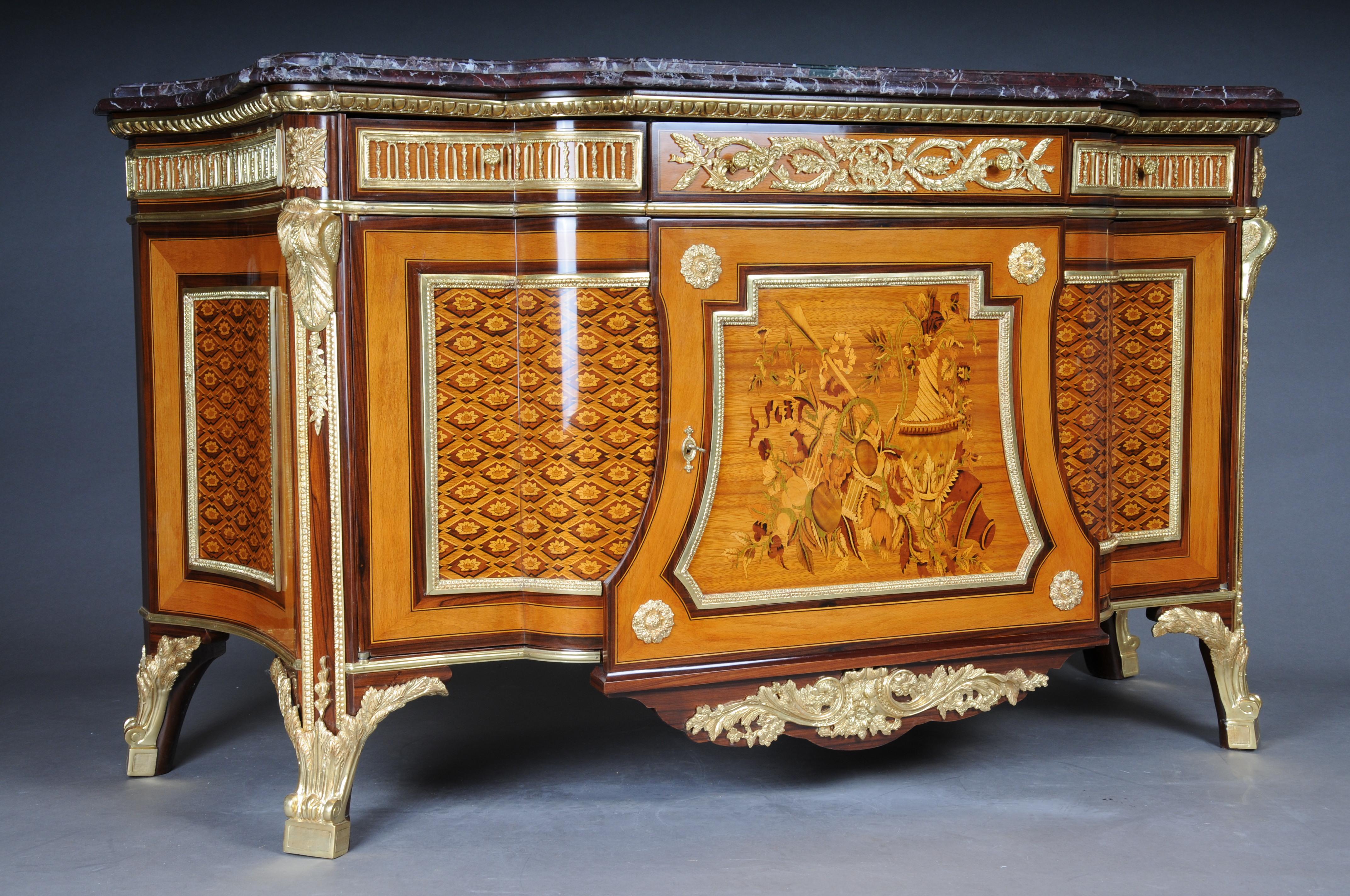 Royal Commode/Chest of Drawers after Jean Henri Riesener For Sale 6