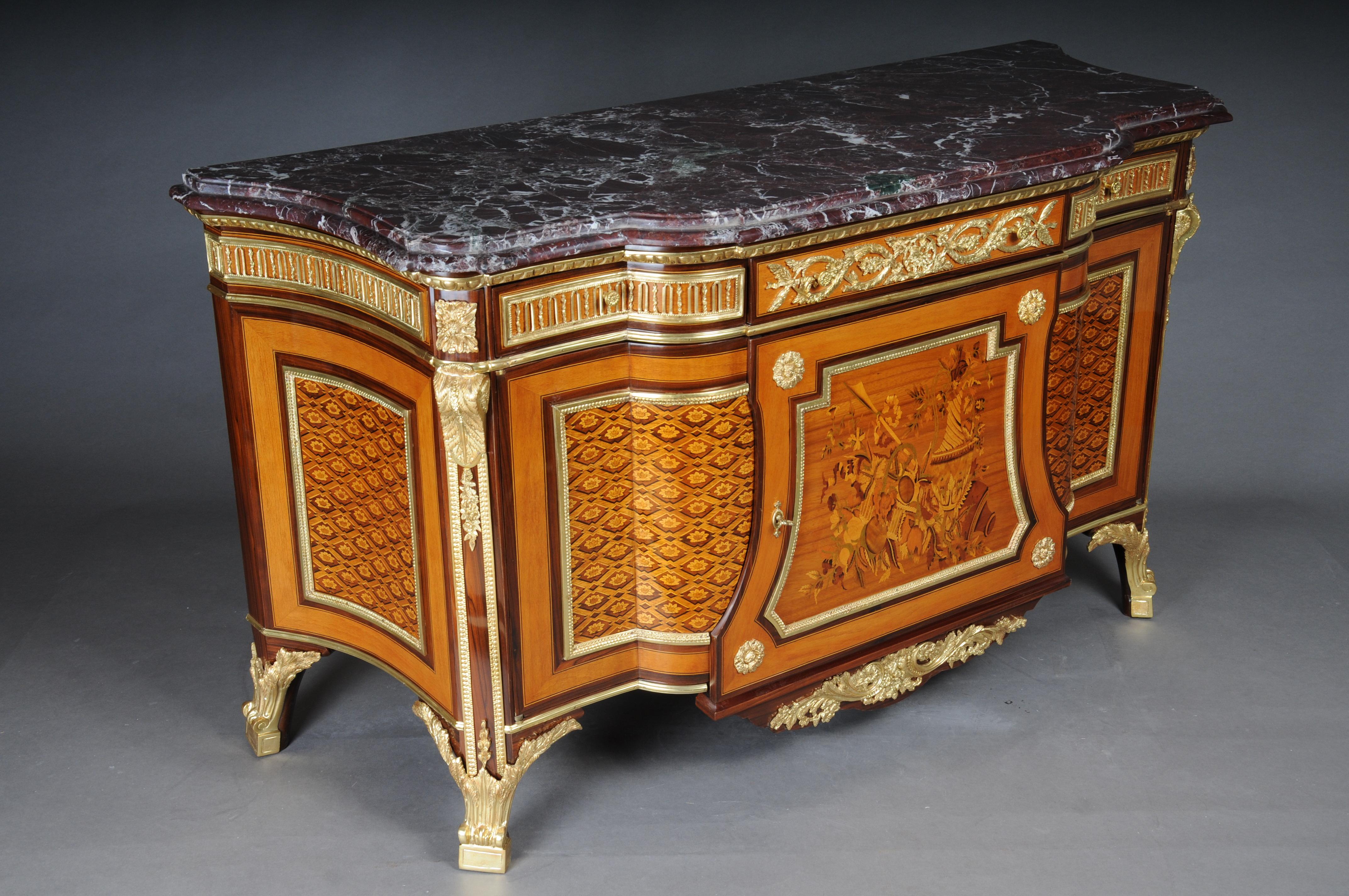 Royal Commode/Chest of Drawers after Jean Henri Riesener For Sale 9