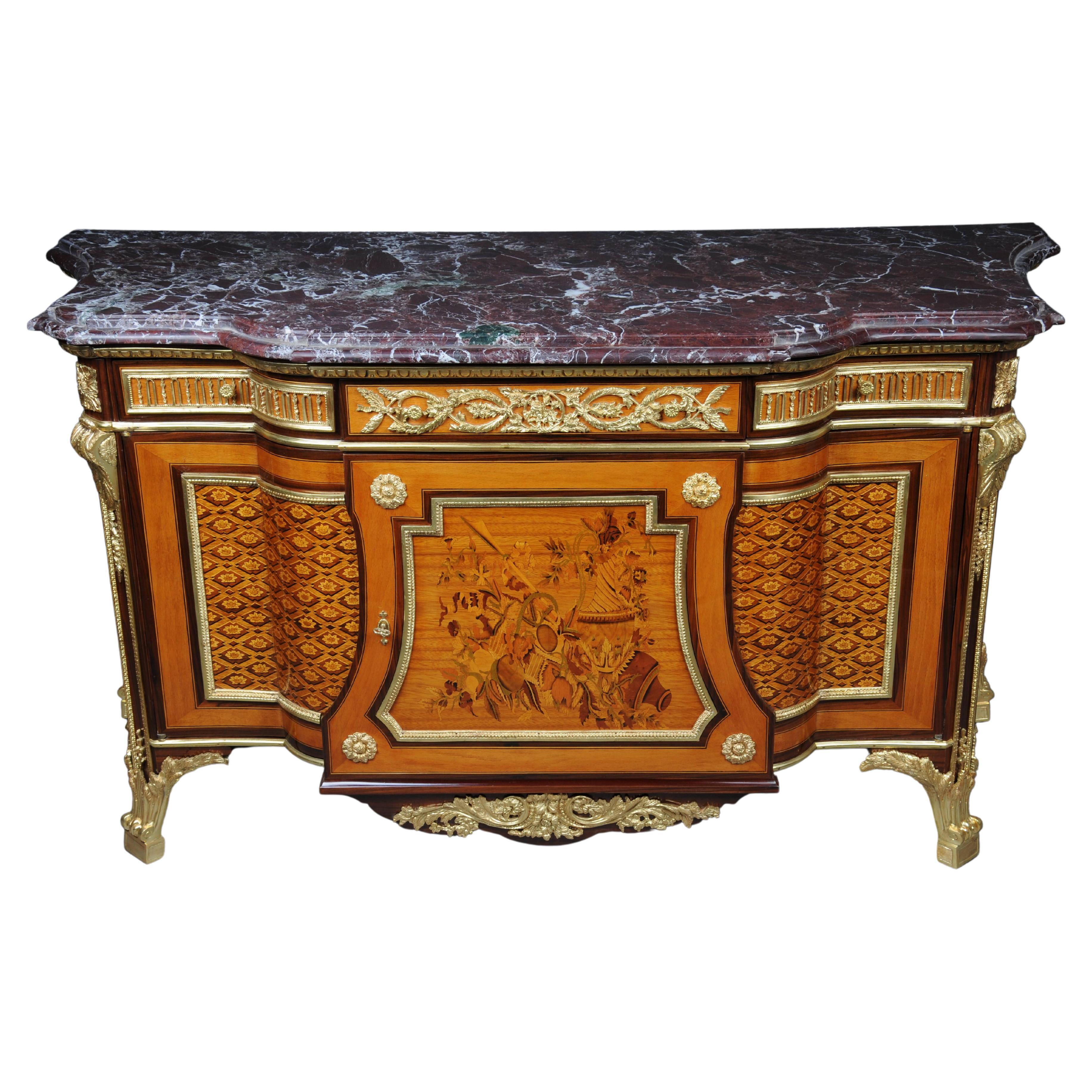 Royal Commode/Chest of Drawers after Jean Henri Riesener For Sale