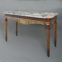 Royal Console Table with Breccia Africano Top from the Castello Reale, Italy