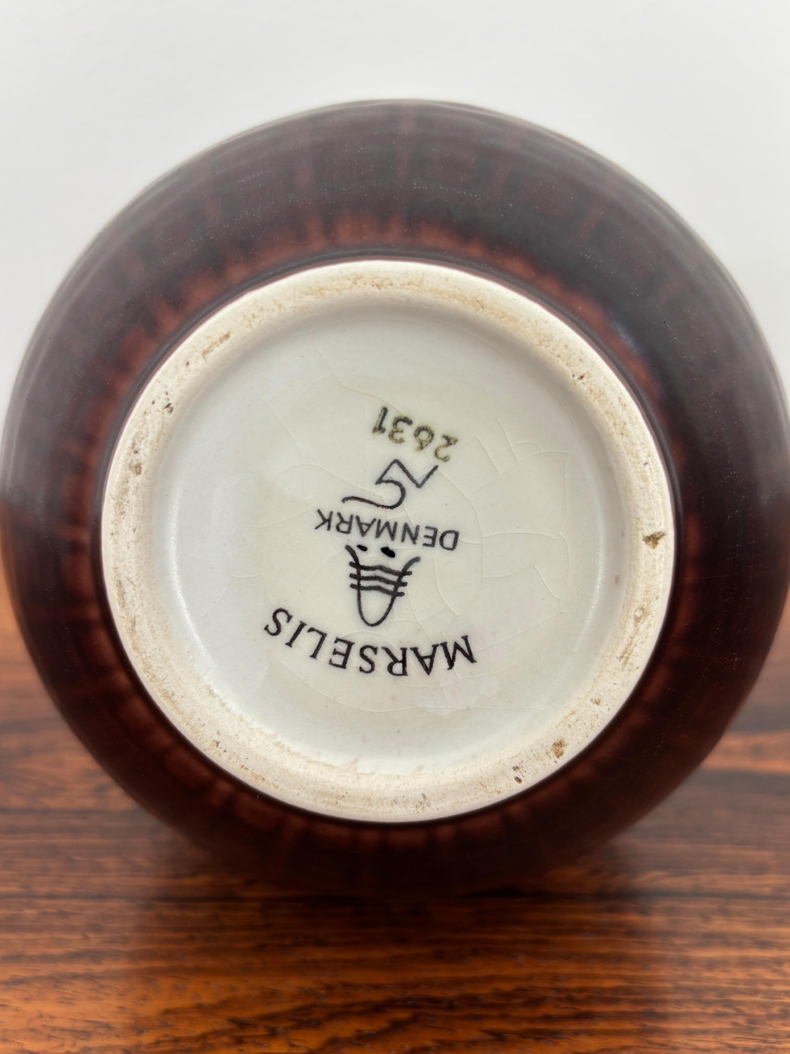 Vasi Marselis in ceramica Nils Thorsson di metà secolo, Danimarca 1950 in vendita 7