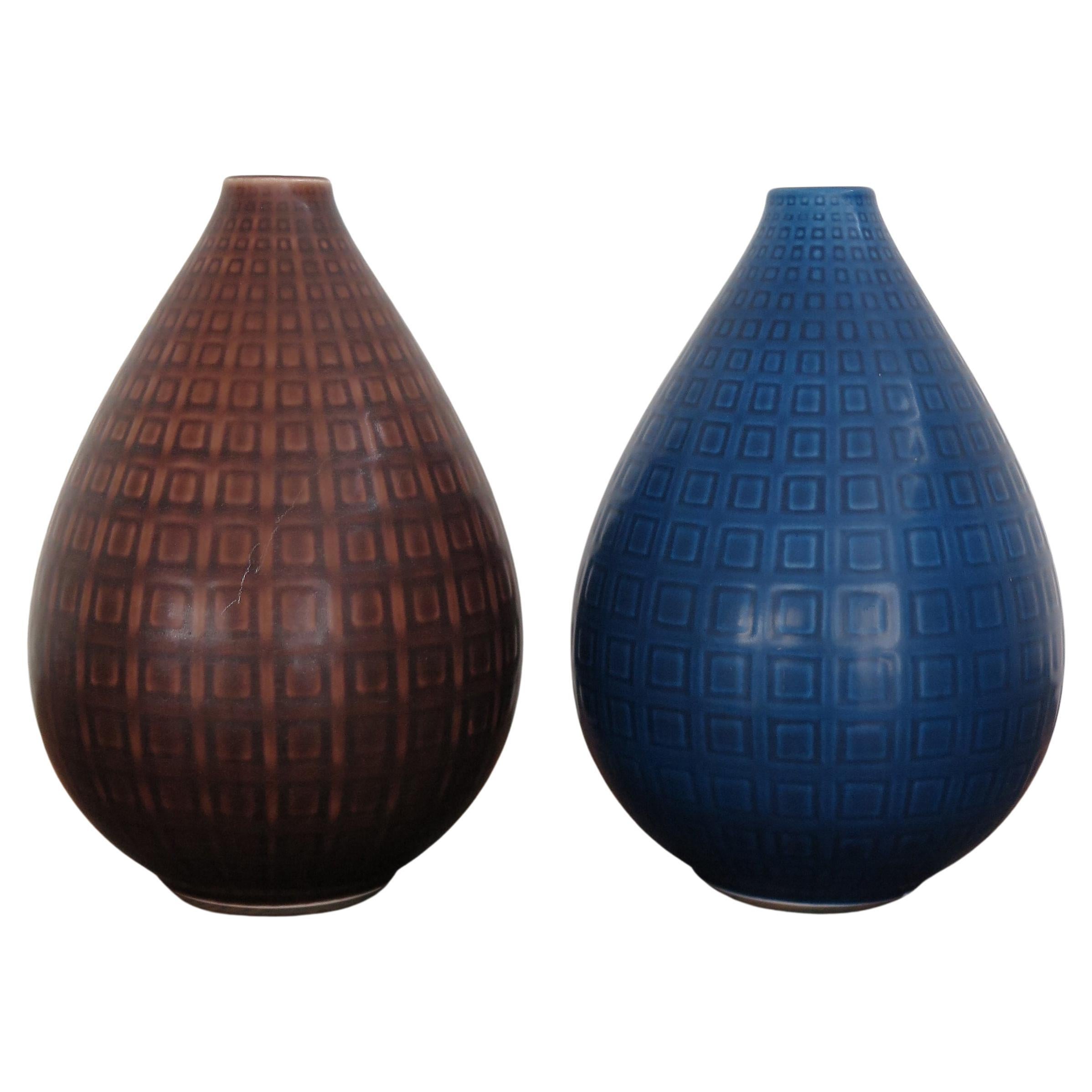 Jarrones Marselis de cerámica Royal Copenaghen Midcentury Nils Thorsson, Dinamarca Años 50