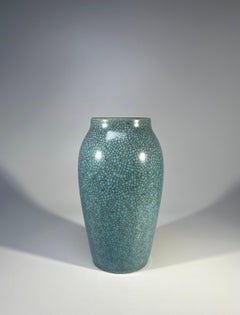 Royal Copenhagen 1959 Turquoise Blue Crackle Glazed Vase #460/88A