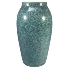 Royal Copenhagen 1959 Turquoise Blue Crackle Glazed Vase #460/88A