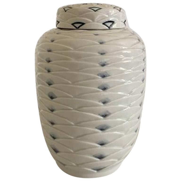 Royal Copenhagen 1980s Lidded Vase or Urn by ZT For Sale