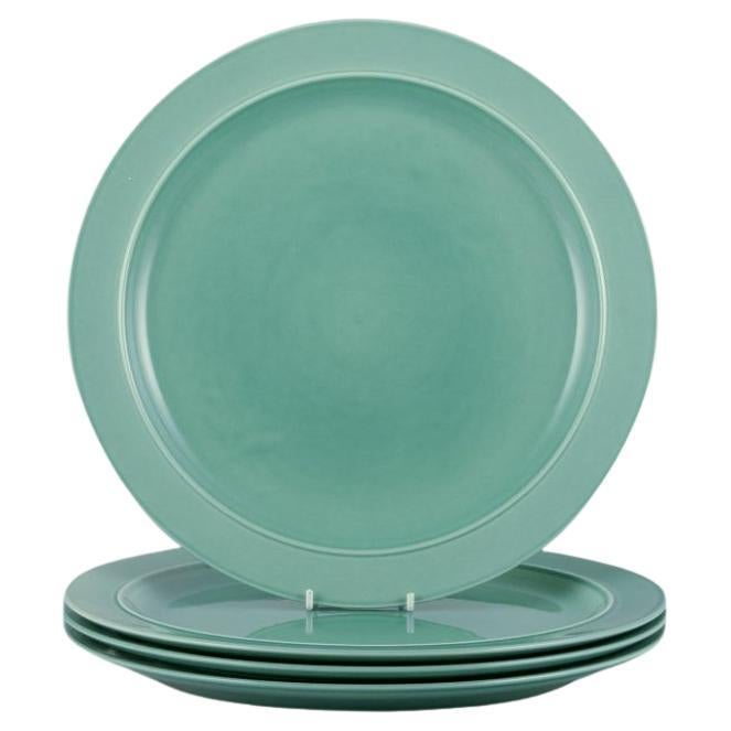 Royal Copenhagen, « 4 All Seasons » Ensemble de quatre assiettes plates en faïence en vente