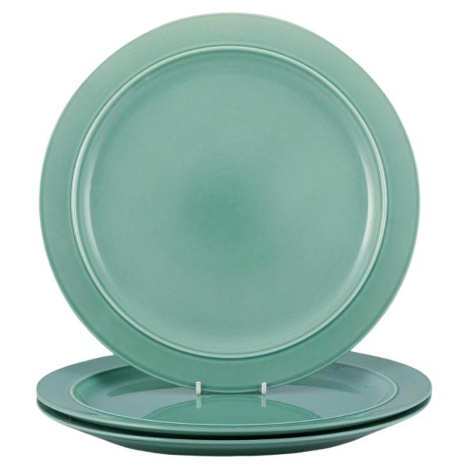 Royal Copenhagen, « 4 All Seasons » Ensemble de trois assiettes plates en faïence en vente