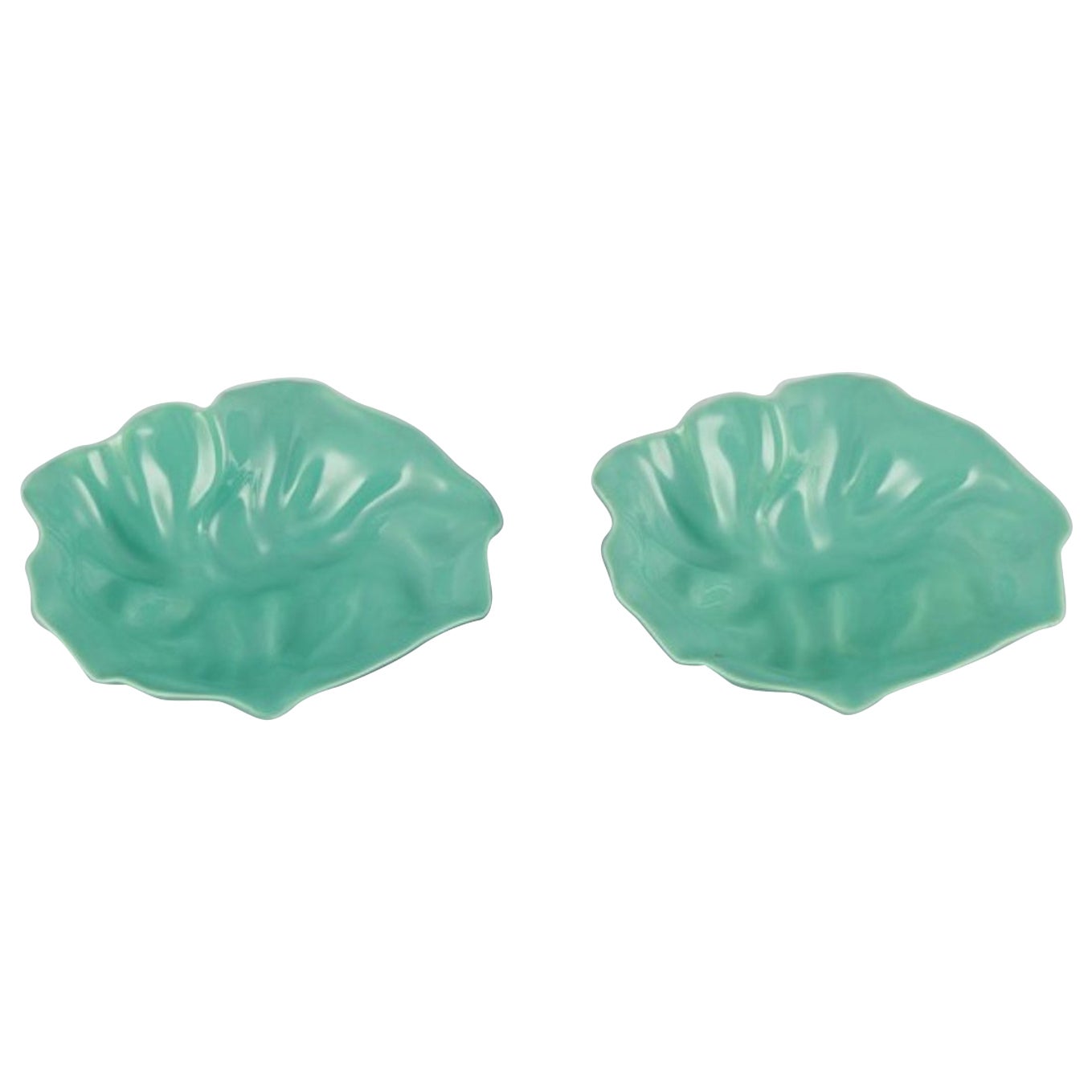 Royal Copenhagen, "4 All Seasons". Two organic-shaped bowls in faience.