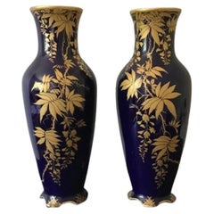 Royal Copenhagen a Pair of Art Nouvea Vases