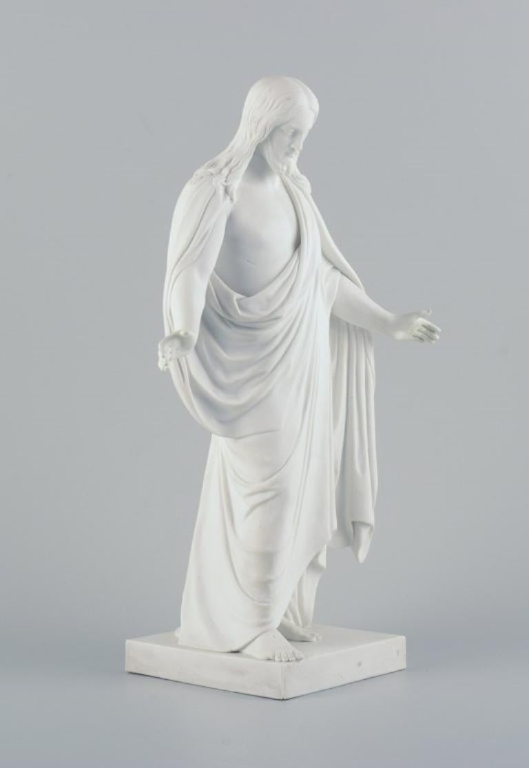 Royal Copenhagen nach Thorvaldsen. Christusfigur in Biskuit. 1870/80s. (Neoklassisch)