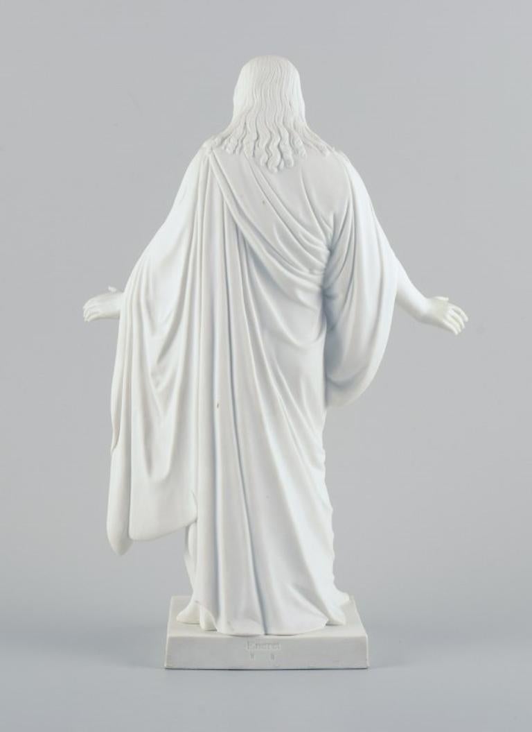Royal Copenhagen nach Thorvaldsen. Christusfigur in Biskuit. 1870/80s. (Spätes 19. Jahrhundert)