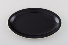 Royal Copenhagen / Plato y dos fuentes de confeti de aluminio, Mediados del S. XX